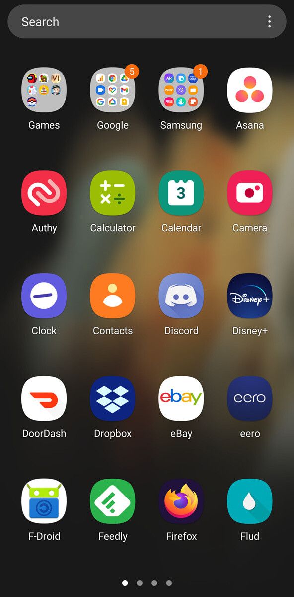 One UI 3.1 launcher on the Galaxy S21 Ultra