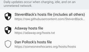 DNS66 DND servers