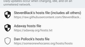 DNS66 DND servers