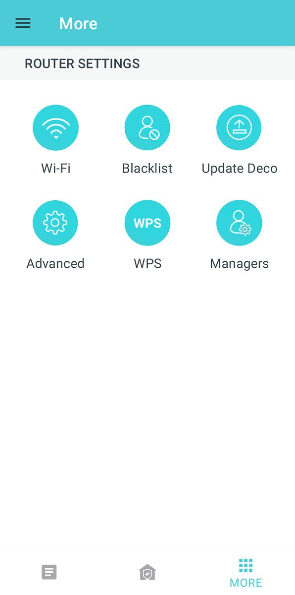 Deco settings page