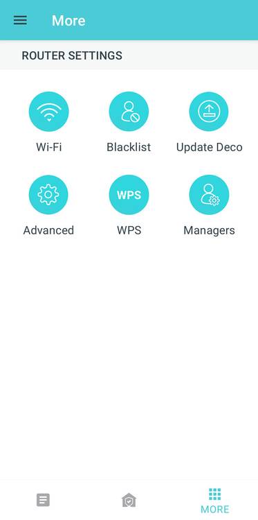 Deco settings page