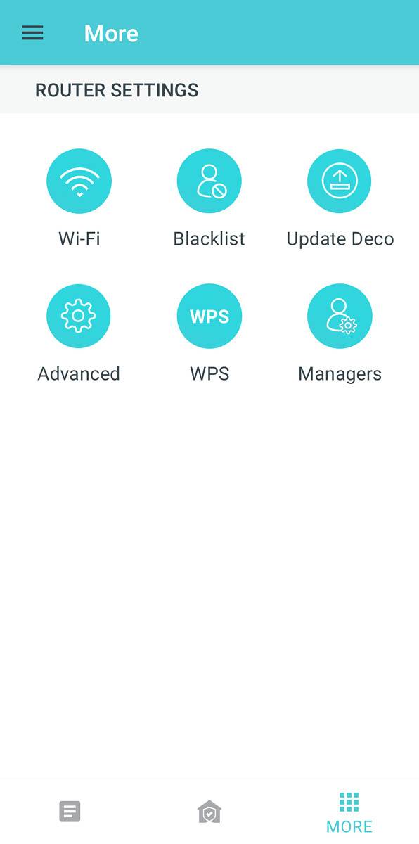 Deco settings page