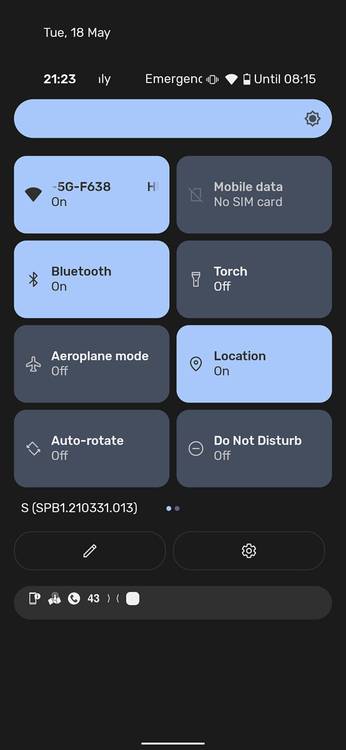 Android 12 new quick settings