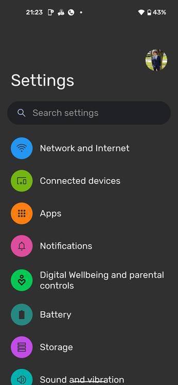 Android 12 new settings