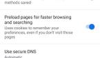 Chrome privacy settings