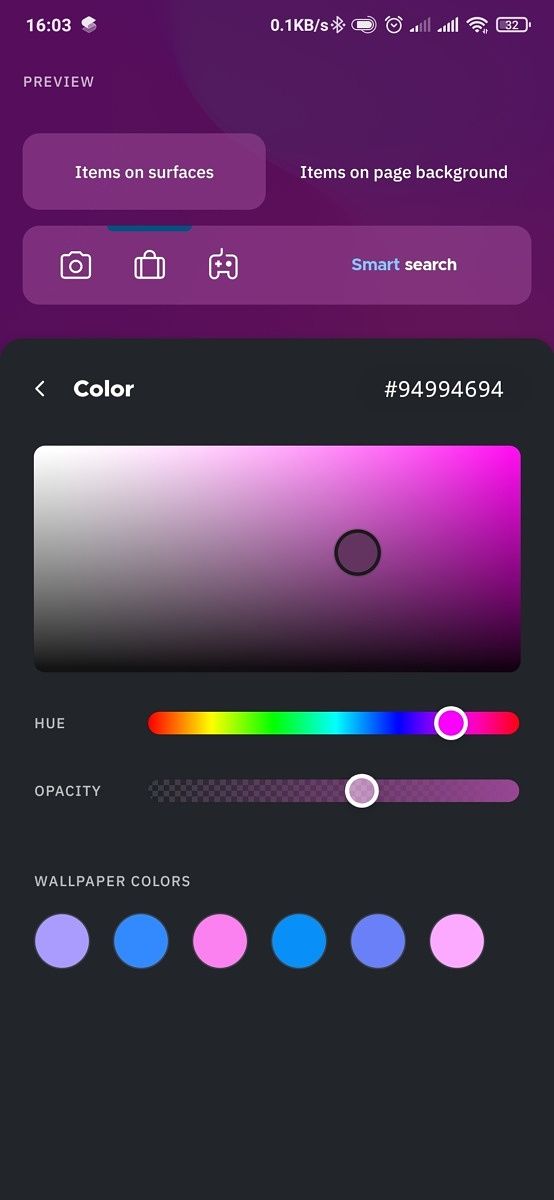 Smart launcher customization