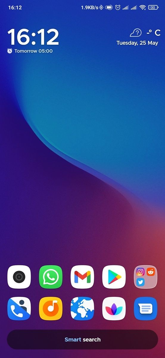 Smart launcher home screen UI