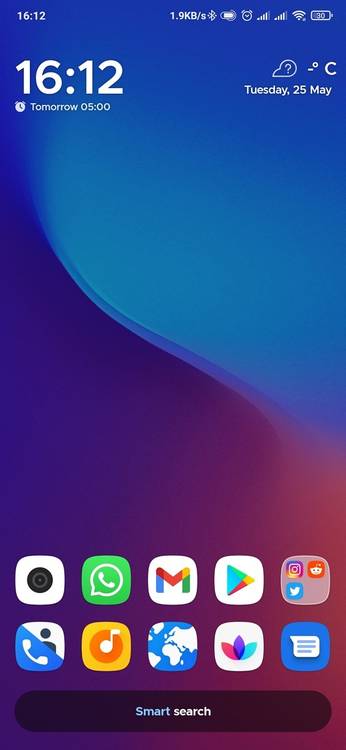 Smart launcher home screen UI