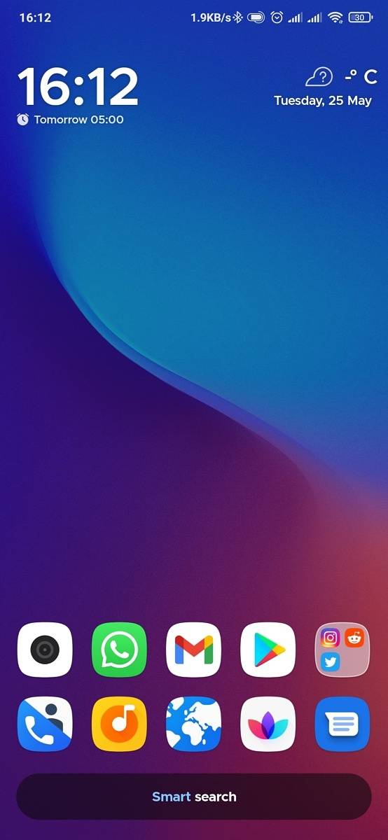 Smart launcher home screen UI