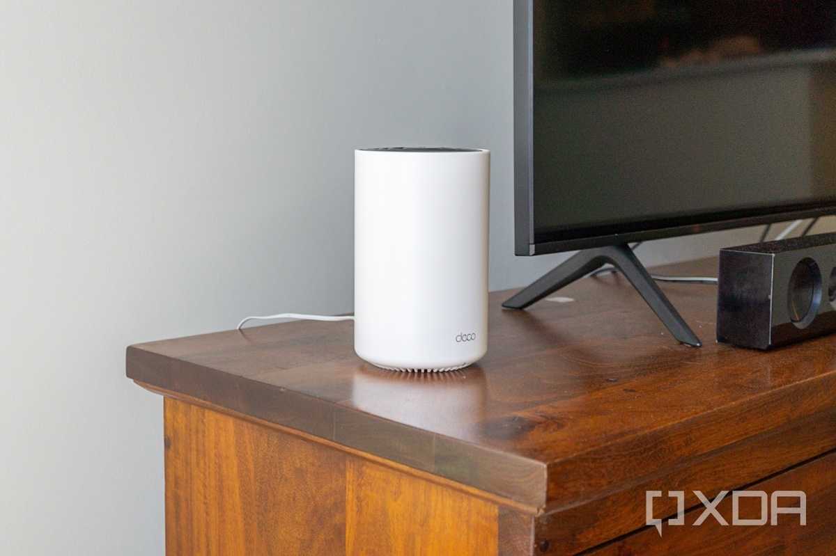 TP-Link Deco X68 on a table