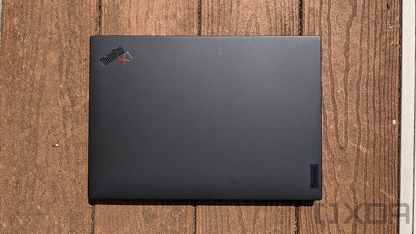 Top down view of Lenovo ThinkPad X1 Carbon