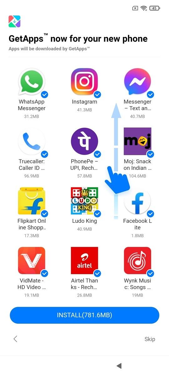 Xiaomi Mi 11X Pro ad app install