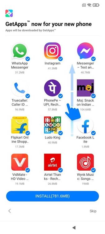 Xiaomi Mi 11X Pro ad app install