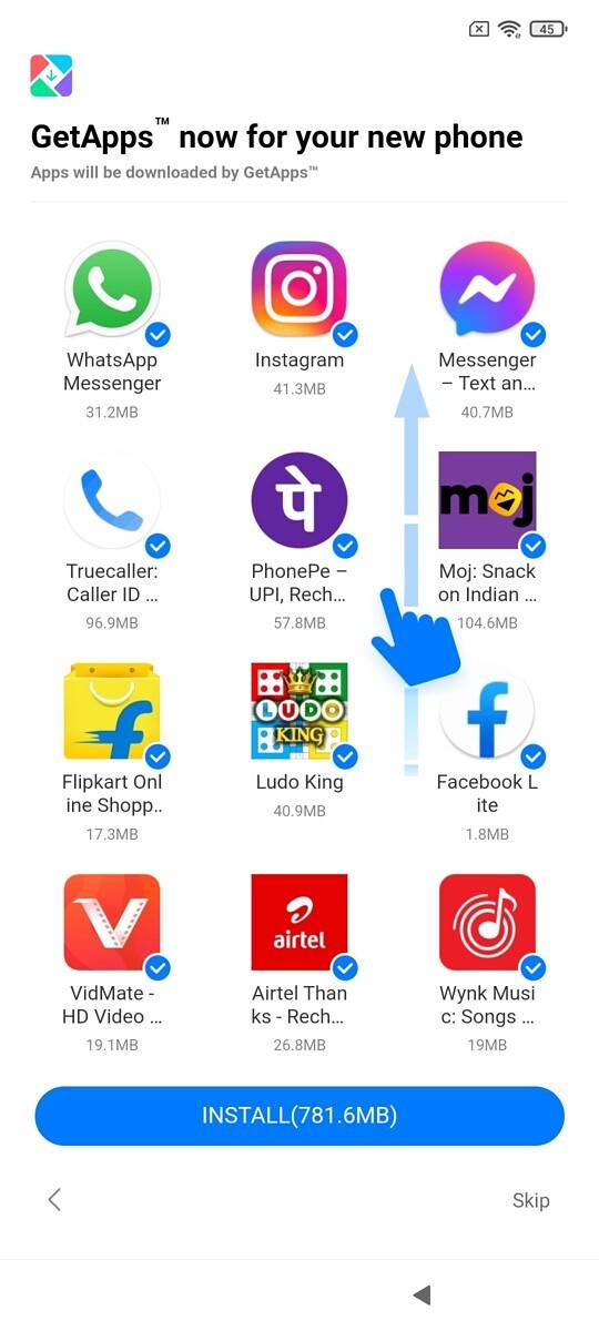 Xiaomi Mi 11X Pro ad app install