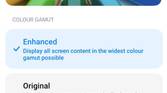 Xiaomi Mi 11X Pro display color settings gamut