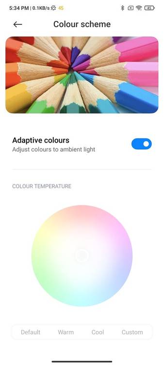 Xiaomi Mi 11X Pro display true tone