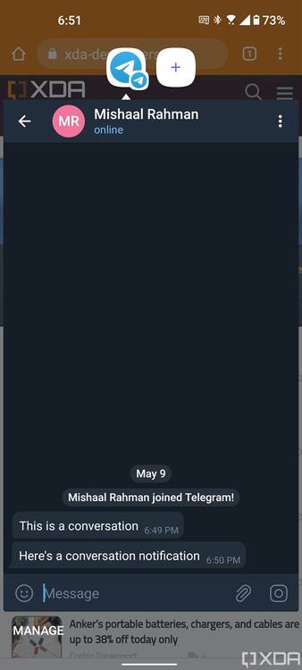 Notification bubbles in ZenUI 8 based on Android 11