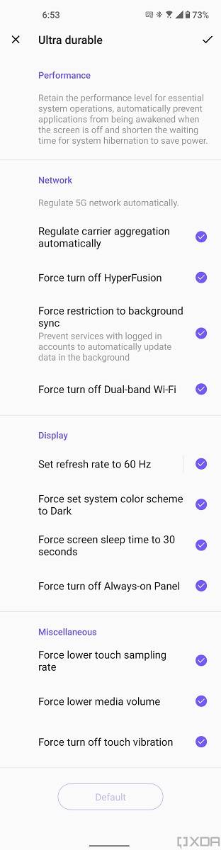 Ultra durable mode in ZenUI 8