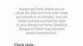 Always on Display settings in ZenUI 8