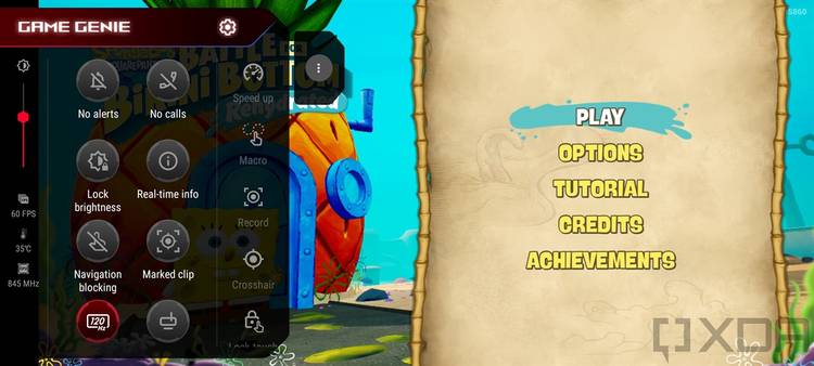 Game genie overlay in ZenUI 8 on the ASUS ZenFone 8