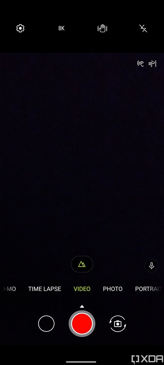 Video mode UI in the ZenUI 8 camera app