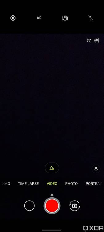 Video mode UI in the ZenUI 8 camera app