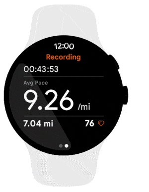 Animation of new app navigation gesture