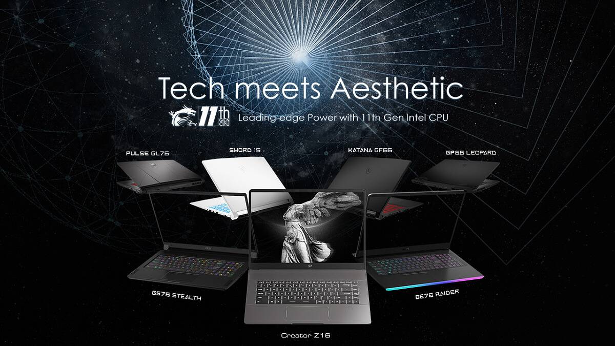 MSI full family of gaming and creator laptops