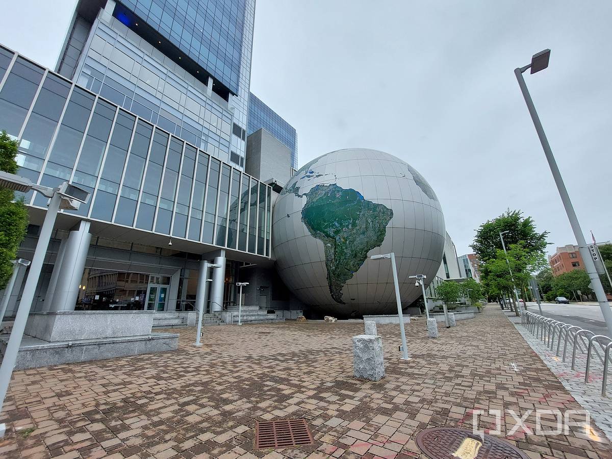 Photo of a giant globe