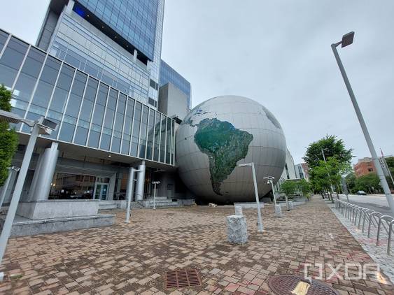 Photo of a giant globe