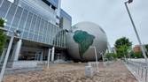 Photo of a giant globe