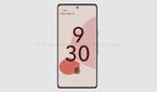 Google Pixel 6 Pro render display showing the time