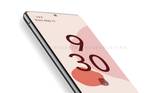 Google Pixel 6 Pro render display showing the time