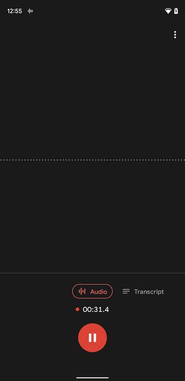 Minimized privacy indicator for microphone in Android 12 Beta 2