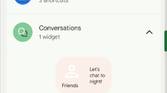 Conversation widget in the widget picker of Android 12