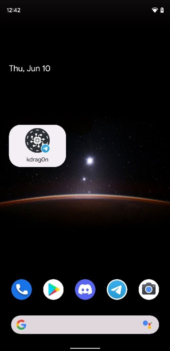 Conversation widget on the homescreen of Android 12