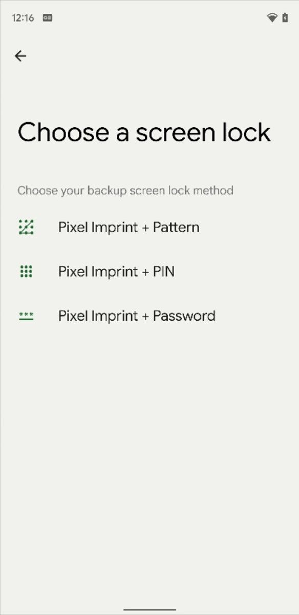 Android 12 Pixel Imprint icons