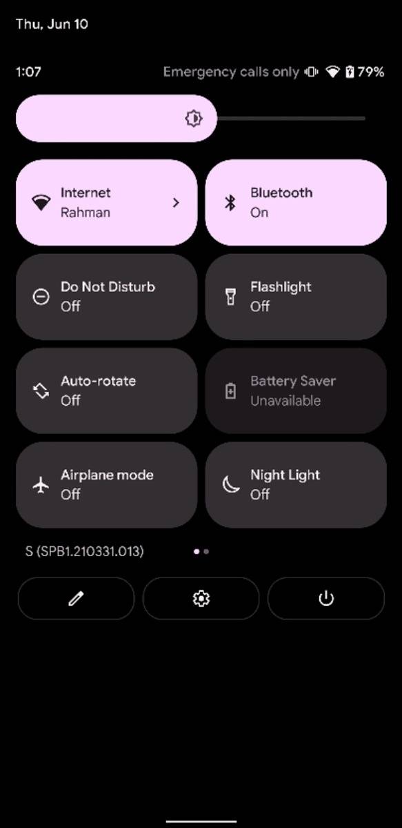 New Internet Quick Settings tile in Android 12