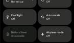 Material You theming of the Quick Settings panel in Android 12 Beta 2
