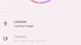 Privacy dashboard in Android 12 Beta 2