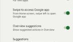 AllApps settings page in Pixel Launcher settings