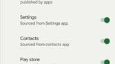 Universal app search settings in Pixel Launcher