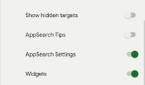 Universal app search settings in Pixel Launcher