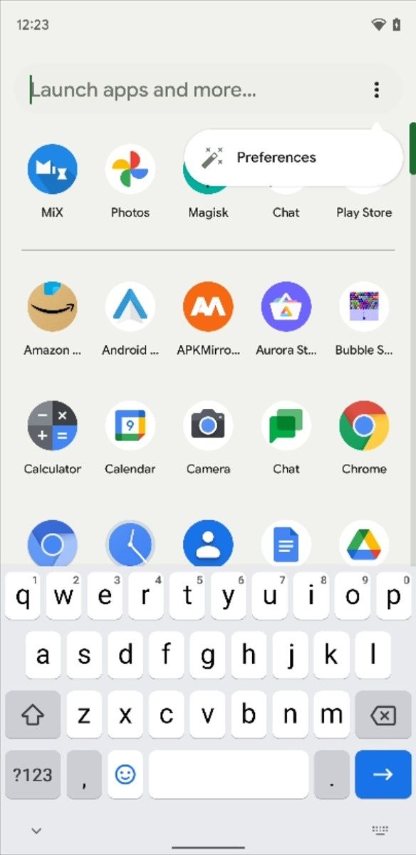 Universal app search bar in Pixel Launcher