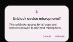 Unblock device microphone access in Android 12