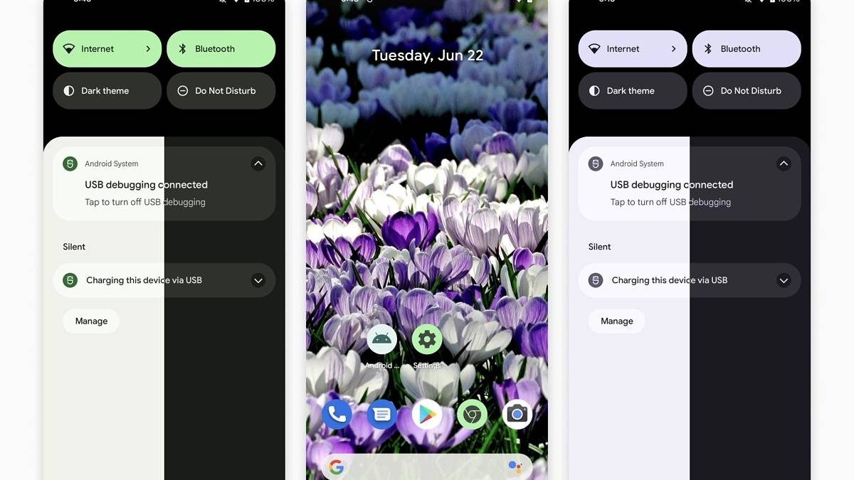 Android 12 Dynamic Theming versus kdrag0n theming