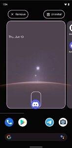 New drag and drop target design in Pixel Launcher