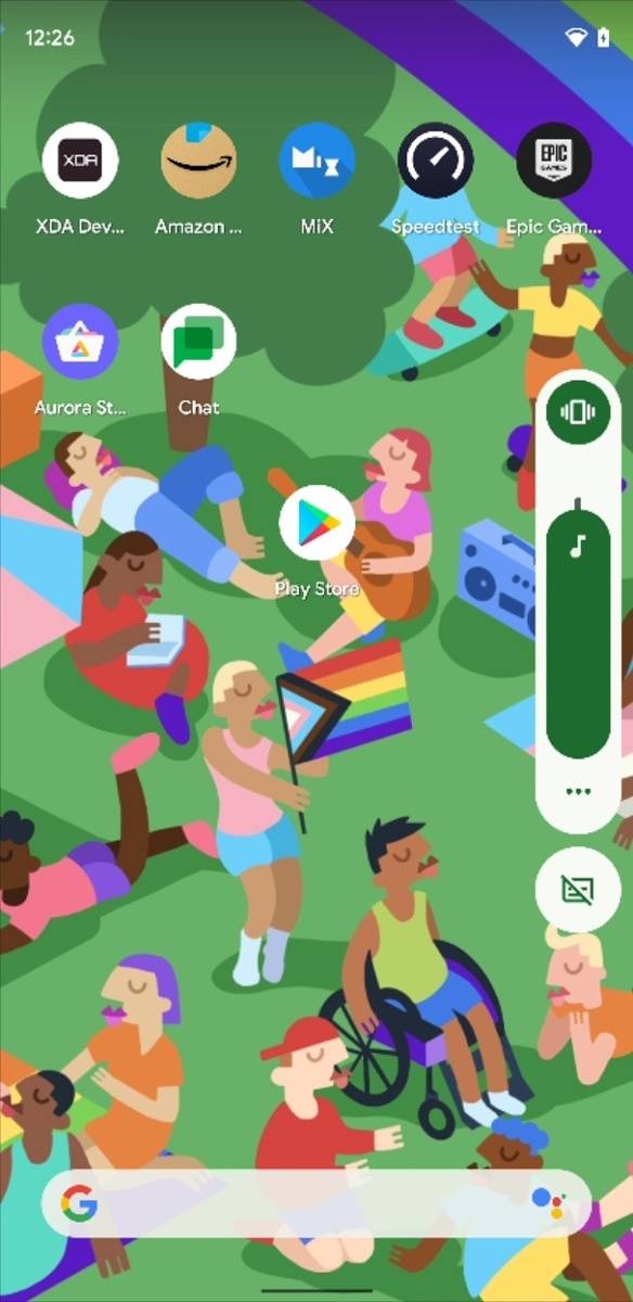 Android 12 Beta 2 volume panel