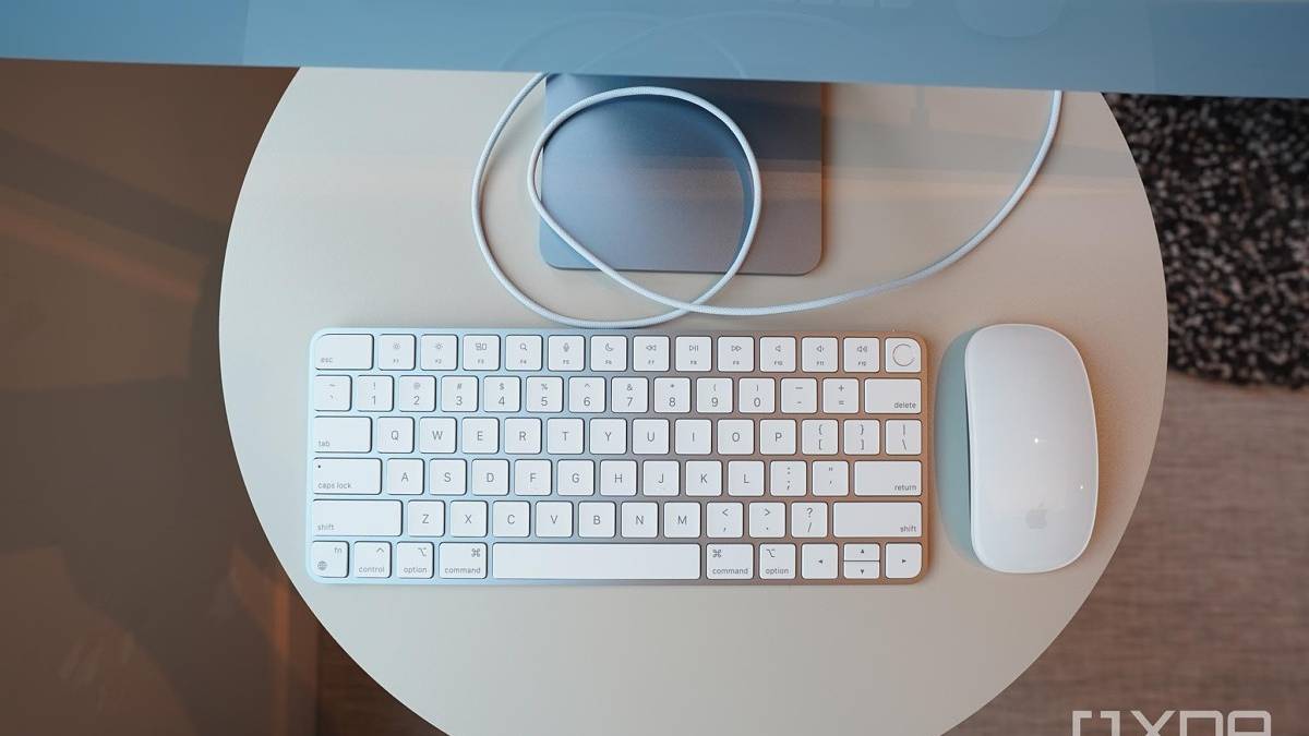 Apple's Magic Keyboard and mouse together