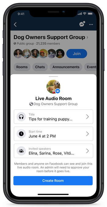 Facebook's Clubhouse rival, Live Audio Rooms, goes live in the US